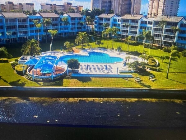 Outdoor pool, a heated pool - True Paradise! 2-Bedroom Waterfront Condo at Isla Key in Saint Petersburg, FL (Saint Petersburg)