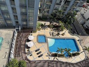 標準開放式客房, 1 張加大雙人床, 露台, 城市景 | 陽台景觀