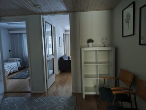 2 quartos, escrivaninha, Wi-Fi de cortesia, roupa de cama