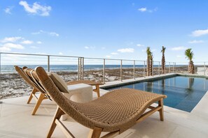 A heated pool - New Listing | Luxury Gulf-Front | Game Room Pool, Elevator (Pensacola Beach)