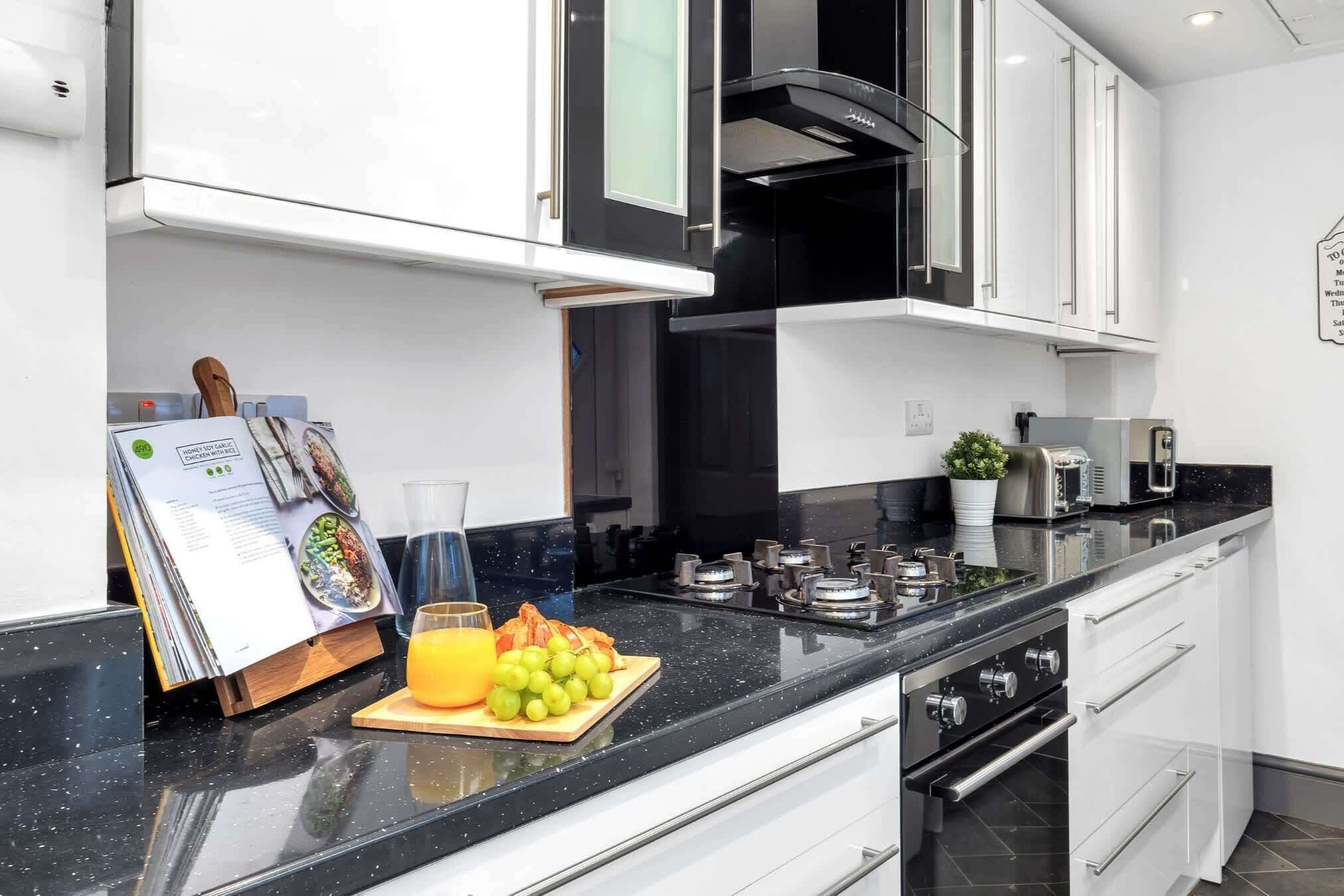 Microwave, oven, stovetop, toaster