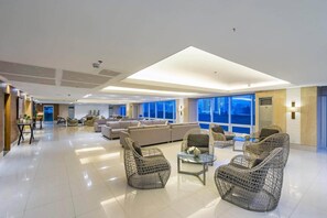 Leilighet, 1 soverom, tilgjengelighetstilpasset, byutsikt | Lounge