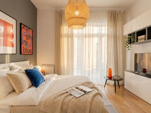 1 bedroom, in-room safe, iron/ironing board, free WiFi - Emora - Stylish Apartment with Terrace (Praha)