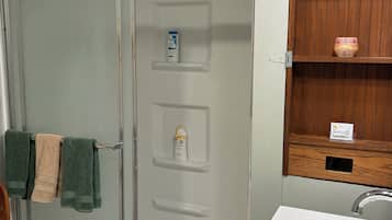 Soap, shampoo, toilet paper