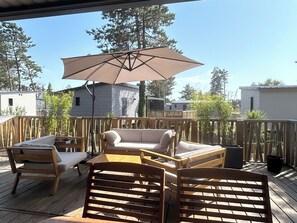 Terrace/patio - Cottage 150 m from the sea (Jullouville)