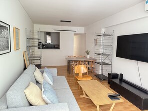 Living area - Cozy 1-bedroom apartment in charming Buenos Aires with AC and gym (Buenos Aires)