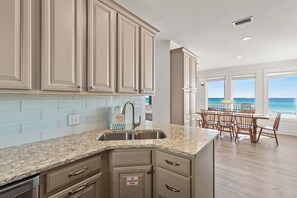 Fridge, microwave, oven, stovetop - New Rental! Gulf Front, Two Houses, Private Pool, On the Beach (Magnolia Beach)