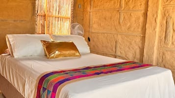 Deluxe Double Room, Beach View | Desk, laptop workspace, free WiFi