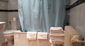 Towels, soap, toilet paper