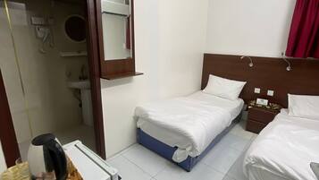 Dobbeltrom – classic, tilpasset bevegelseshemmede, aircondition | Safe på rommet, skrivebord, strykejern/-brett og wi-fi (inkludert)