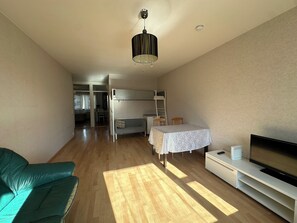 Apartment, 2 Bedrooms, Balcony, City View | Living room