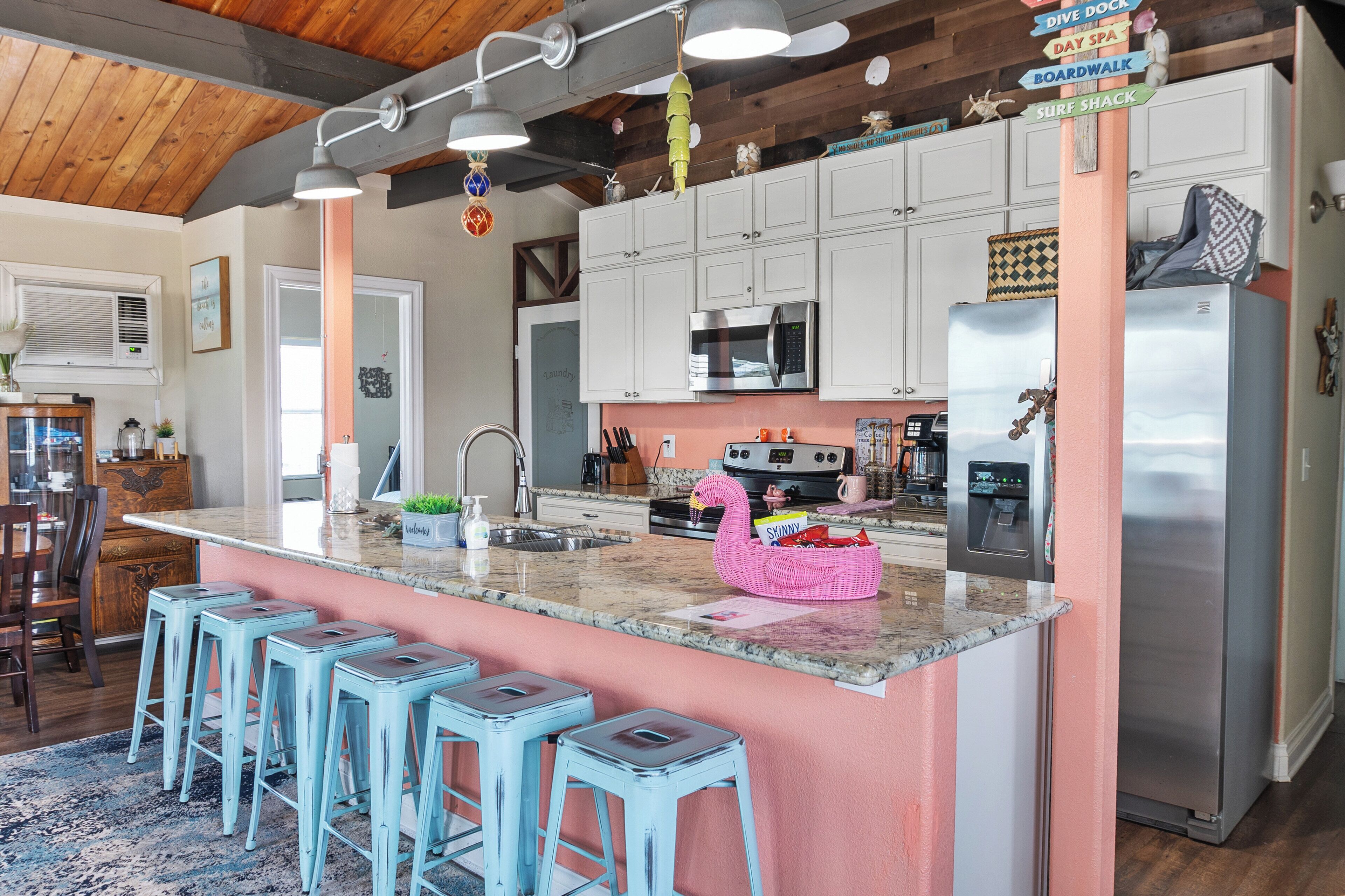 Microwave, oven, stovetop, dishwasher