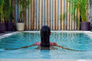 Outdoor pool - Eco‑Chic Wood 3BR Casa with Pool & Rooftop views (Holbox)
