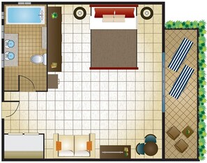 Floor plan - Puerto Plata, 1 Bedroom Suite, Variety of Configurations, Owner Privileges (Puerto Plata)