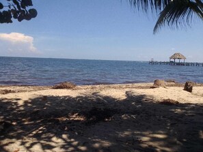 Studio - pentry - utsikt mot stranden | Strand | På stranden, vit sandstrand och strandhanddukar