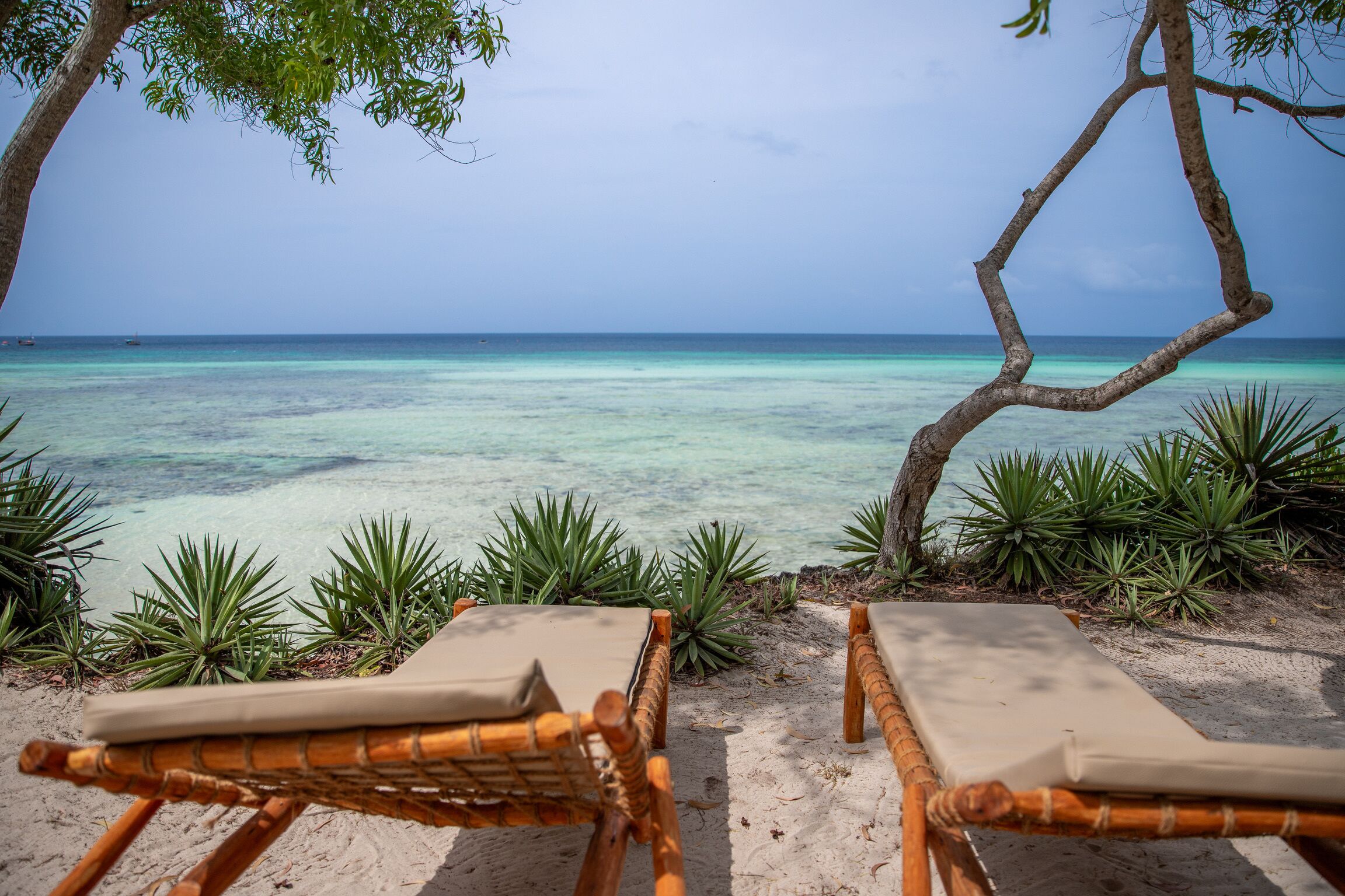 Playa privada, arena blanca