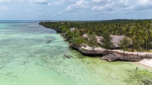 Private beach, white sand