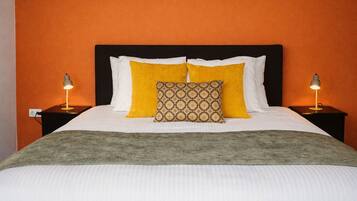 Desk, free WiFi, bed sheets