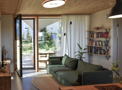 Rückzugsort in modernem Holzhaus