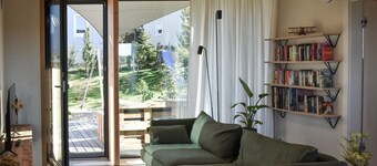 Retreat in a modern wooden house