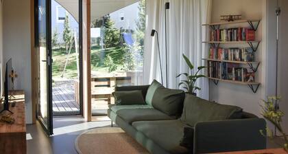 Rückzugsort in modernem Holzhaus