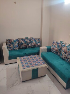 Smart TV, music library, video library - Private 1BHK APT in South Delhi -couple friendly Near Qutub Minar, Max Hospital (New Delhi)