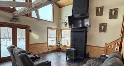 Riverfront Escape on the Black River w/ Iconic Grain Bin Bar