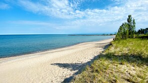 Beach nearby, sun-loungers