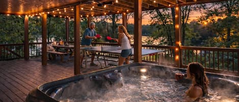 屋外ダイニングエリア