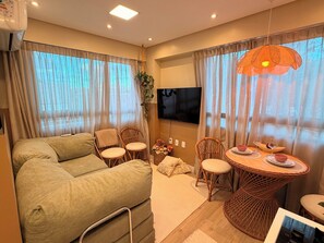 Living area - Paradise in Praça 19: 3 min from the village and 5 min from the natural pools! (Ipojuca)