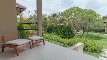Deluxe Double Room, Balcony, Pool View | Terrace/patio