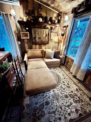 Smart TV, table football, books, stereo