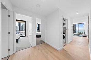 Three Bedroom Two Bathroom Apartment | Laptop workspace, soundproofing, iron/ironing board, free WiFi - Yves Mermaid Beach Apartments by CLLIX (Mermaid Beach)