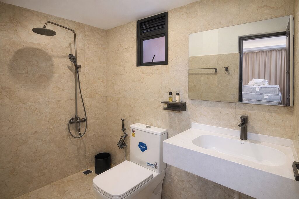 Doppelzimmer, Bergblick | Badezimmer