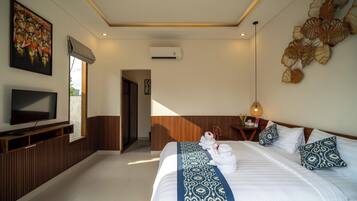 Villa familiar, 2 habitaciones, piscina privada | Escritorio, espacio para trabajar con un portátil, wifi gratis