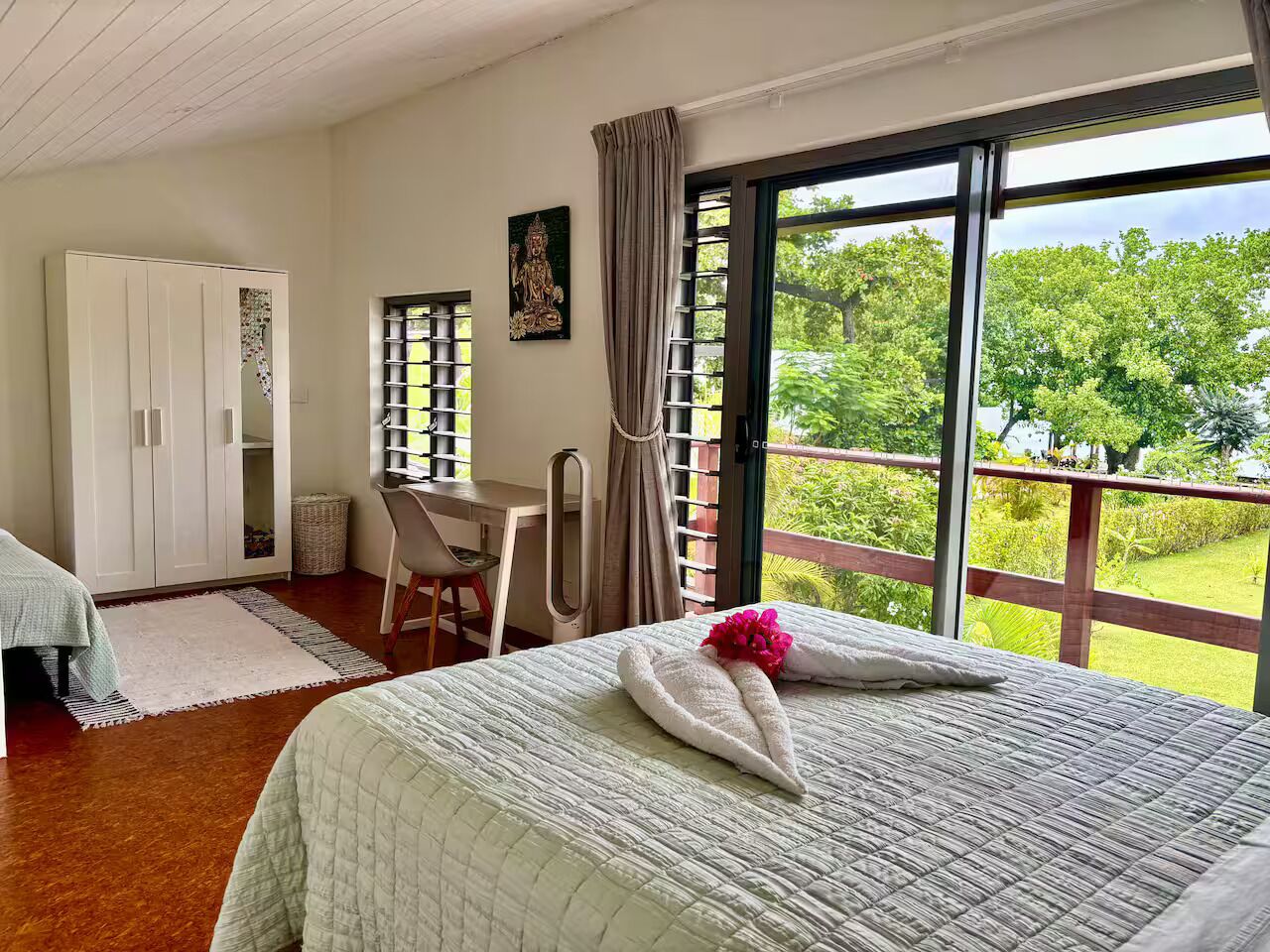 2 Schlafzimmer, Schreibtisch, kostenloses WLAN, Bettwäsche