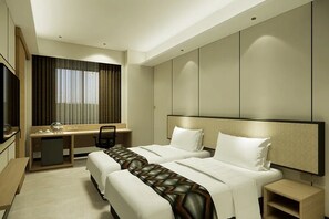 디럭스 트윈룸 | 노트북 작업 공간, 무료 WiFi