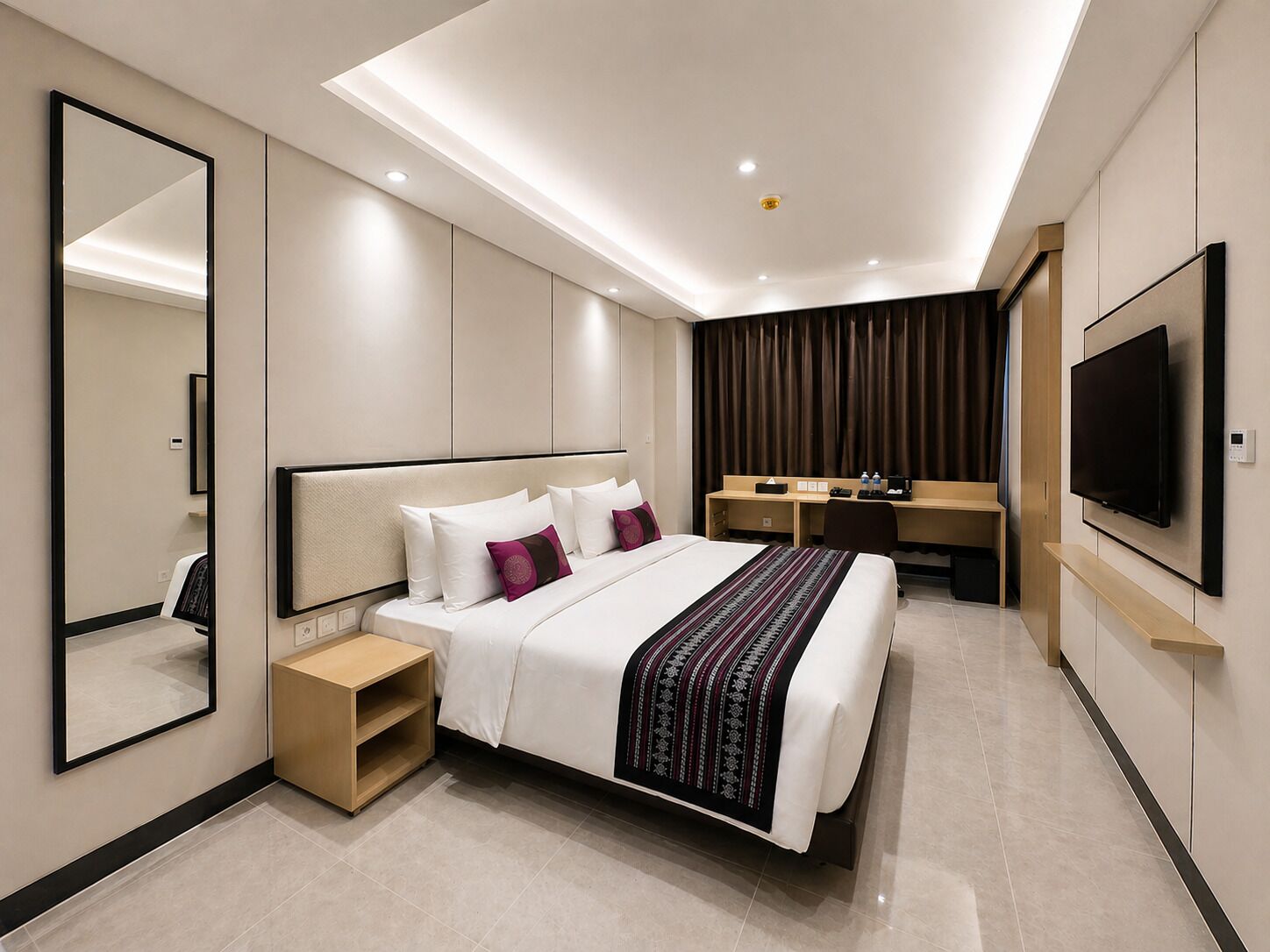 Premium Room | Minibar, in-room safe, laptop workspace, blackout drapes