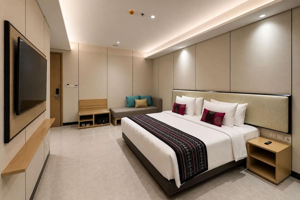 Executive Room | Minibar, in-room safe, laptop workspace, blackout drapes