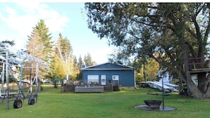 Cabin, 3 Bedrooms, Accessible, Balcony | Property grounds - Spacious 4-season Cabin With Lakefront Views in Silver Sands (Silver Sands)