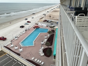 Outdoor pool, a heated pool - Priced 50% off.  Beach-Corner Oceanfront Suite Penthouse view
Harbour Beach 814 (Daytona Beach)