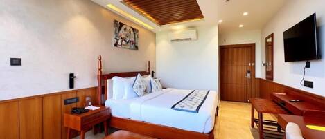 Habitación superior con 1 cama matrimonial o 2 individuales | Tabla de planchar con plancha y wifi gratis