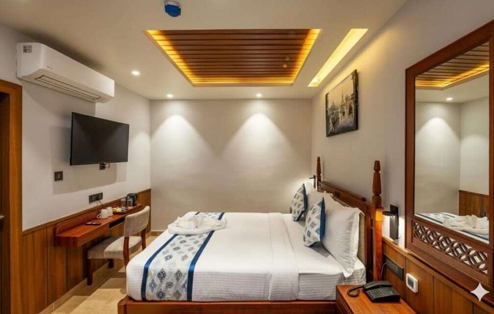 Deluxe Double Room | Iron/ironing board, free WiFi