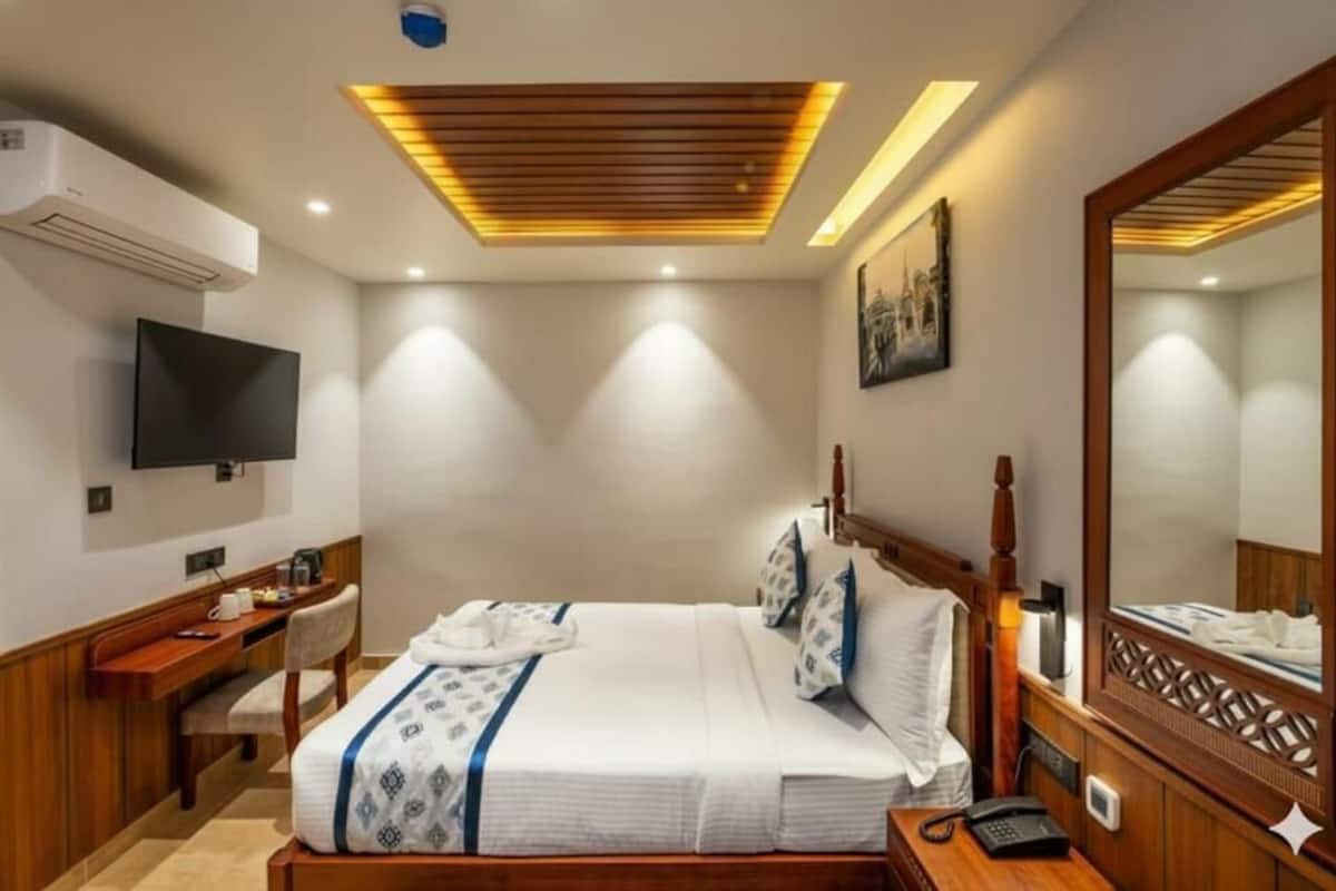 Deluxe-Doppelzimmer | Bügeleisen/Bügelbrett, kostenloses WLAN