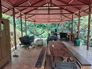 Loft, 1 Schlafzimmer, Raucher, Balkon | Speisen im Freien