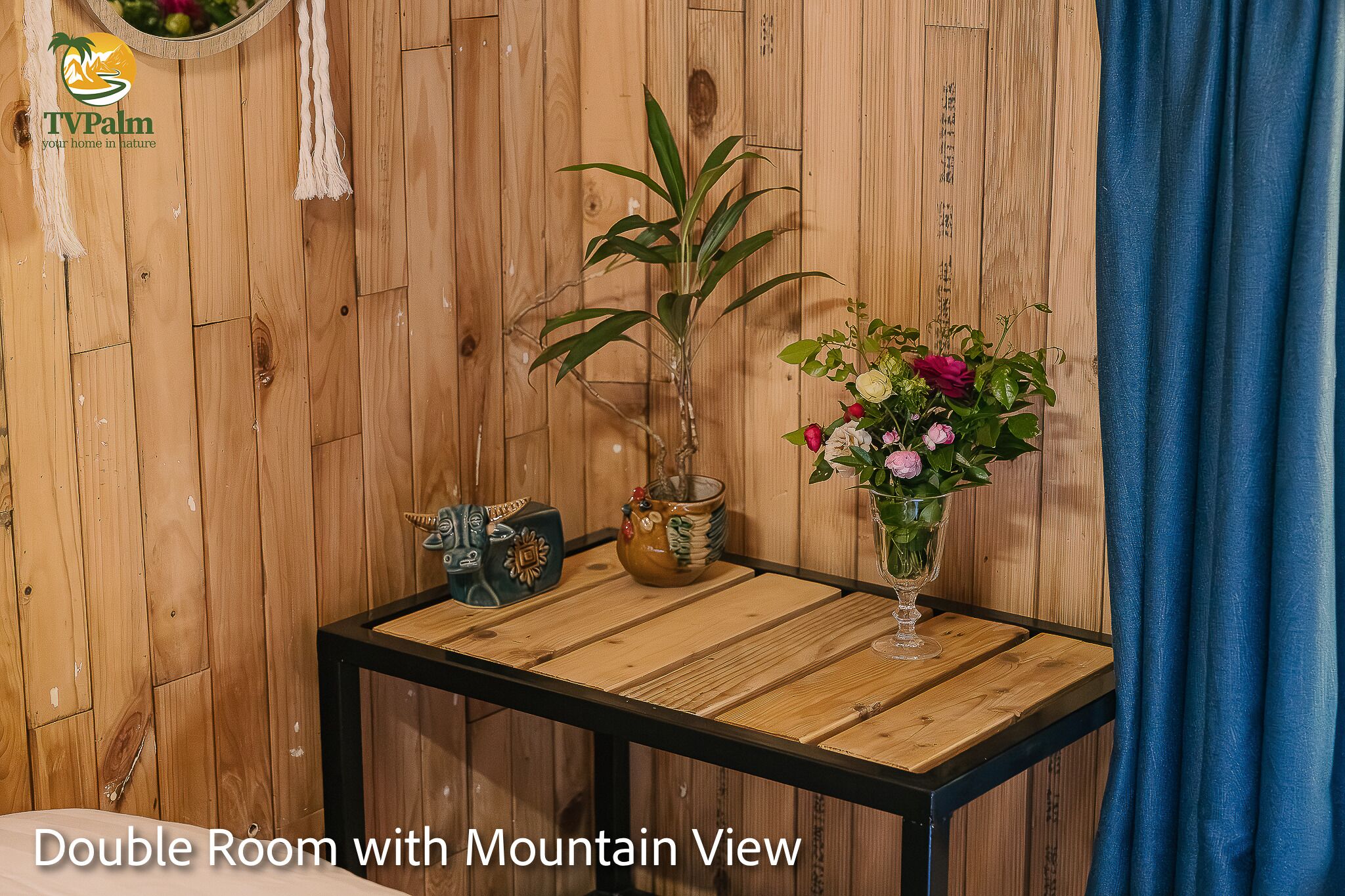 Chambre Double, vue montagne | Wi-Fi gratuit, draps fournis