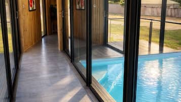 A heated pool