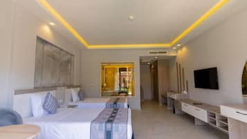 Chambre Deluxe, vue jardin | Coffres-forts dans les chambres, Wi-Fi gratuit