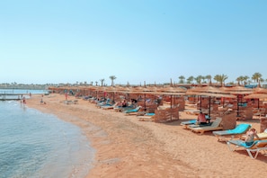 Private beach, free beach shuttle, sun loungers, beach umbrellas - Aladdin Beach Resort - Families and Couples Only (Hurghada)