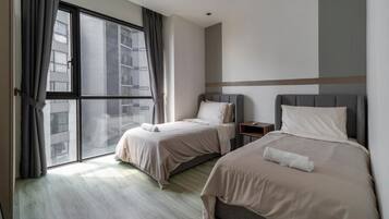 In-room safe, desk, laptop workspace, blackout curtains